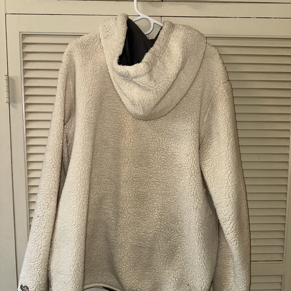 CHUBBIES men’s the snow day fleece hoodie in natural, XL - Picture 3 of 5